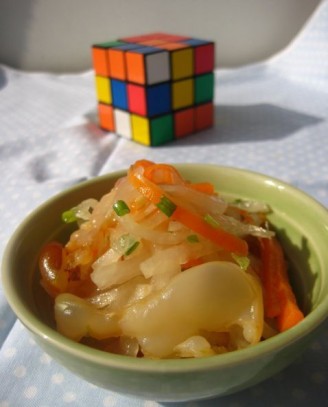 Shredded Radish Mixed with Jellyfish recipe