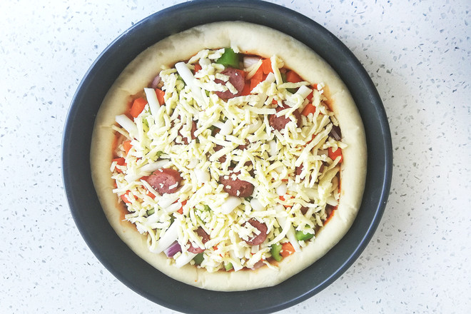 Vegetarian Assorted Pizza recipe