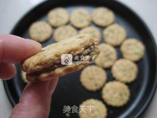 #aca烤明星大赛#whole-wheat Sesame Sauce Sandwich Soda Biscuits recipe