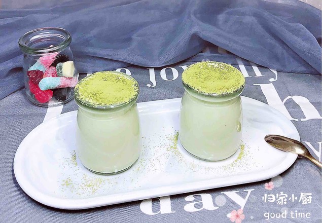 Japanese Matcha Tofu Pudding recipe