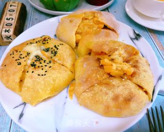 Durian and Mango Brushed Cheese Pie recipe