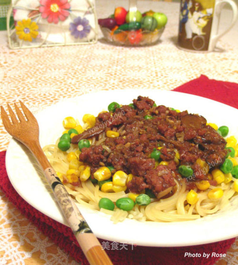 Minced Meat with Noodles recipe
