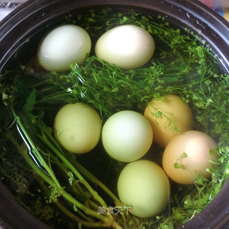 Local Vegetables Boiled Eggs recipe