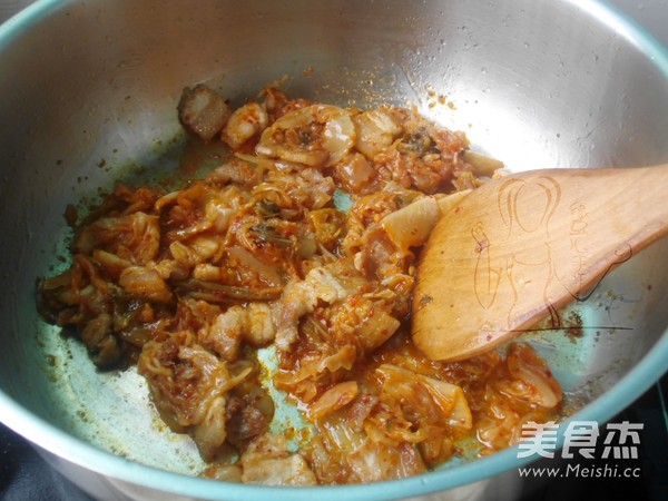 Kimchi Seafood Tofu Claypot recipe