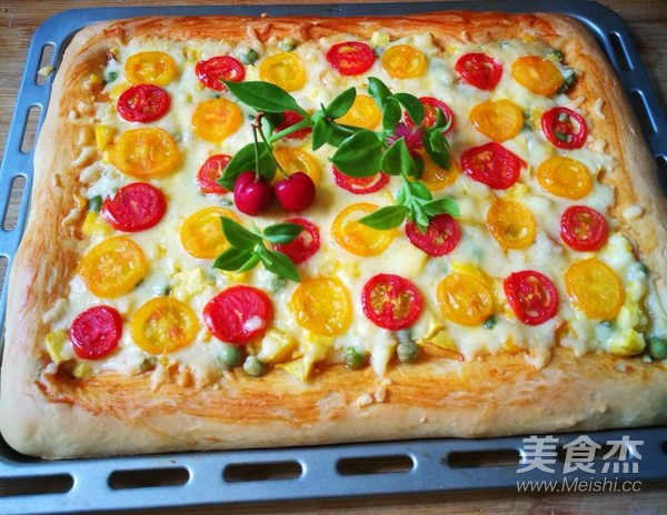 Seasonal Vegetable and Fruit Pizza recipe