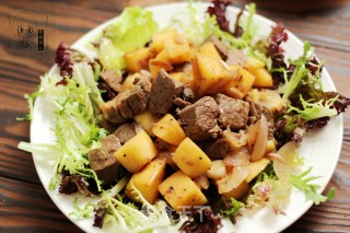 Black Pepper Apple Beef Dice recipe