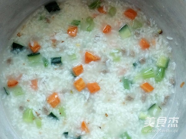 Beef Rice Vegetable Porridge recipe