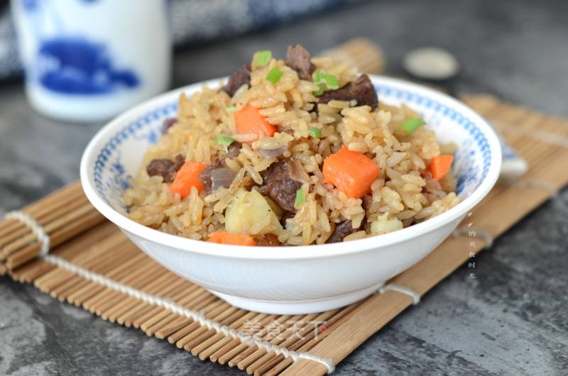 Potato Beef Braised Rice recipe