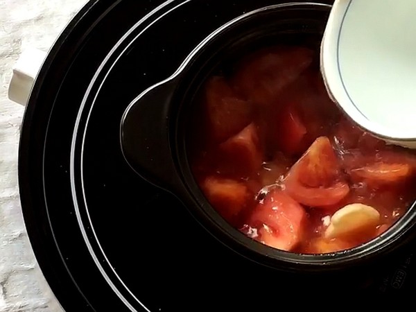 Tofu with Tomato and Enoki Mushroom recipe