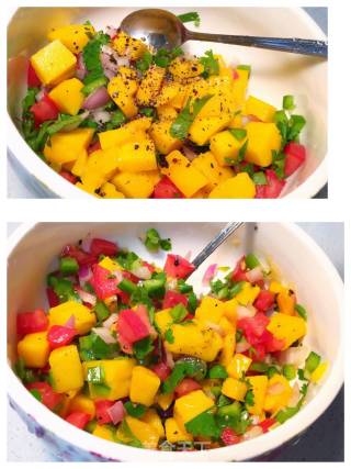 Pan-fried Tofu with Mango Salsa recipe