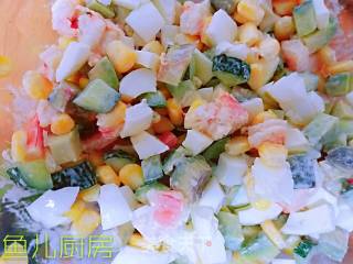 Sea Shrimp and Avocado Salad──private Dish of Fish Kitchen recipe