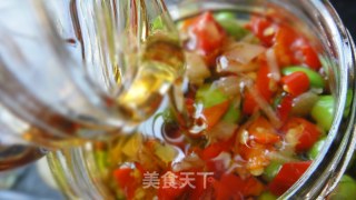 Hometown Dish----- Pickled Edamame with Chopped Pepper recipe