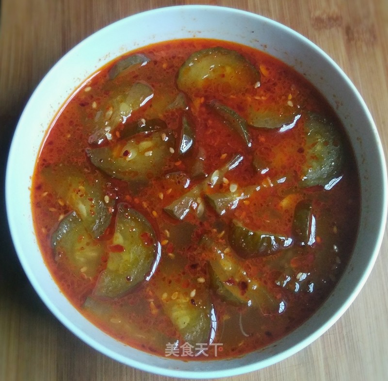 Red Oil Pickled Cucumber Soup recipe
