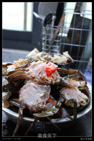 Stir-fried Green Crab with Ginger and Green Onion recipe