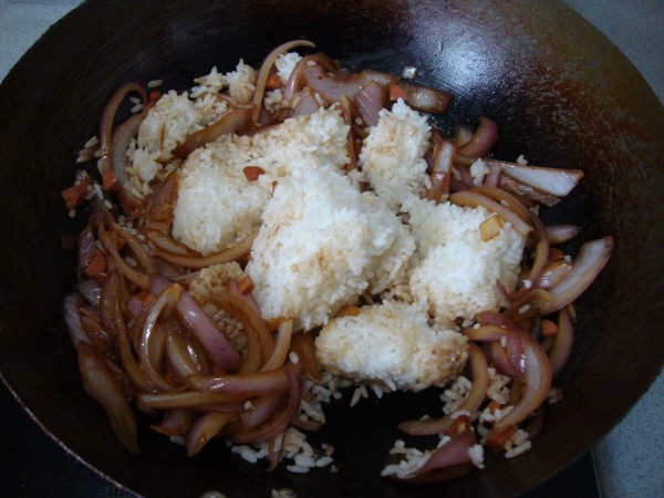 Fried Rice with Onion recipe