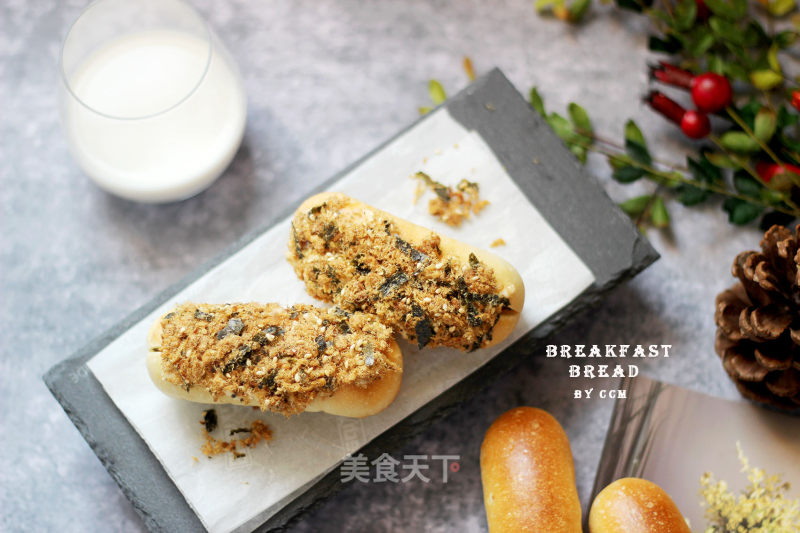 Meat Floss Meal Buns---bread that Makes Baby Appetite recipe