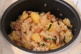 Savoury Lazy Trick-onion Potato Rice recipe