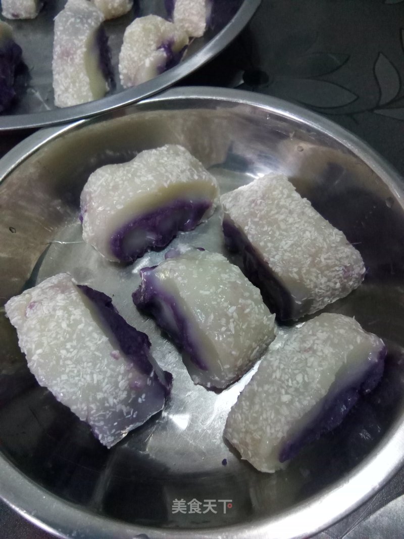 Glutinous Rice Cake (purple Sweet Potato) recipe