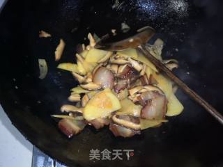 #蜡味#potato Chips with Bacon and Mushrooms recipe