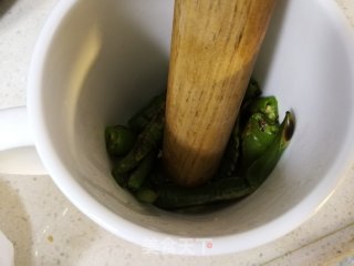 Preserved Eggs with Green Peppers recipe