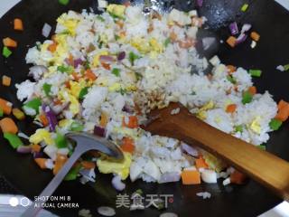 Vegetable Egg Fried Rice recipe