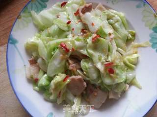 Shredded Cabbage Fried Pork recipe