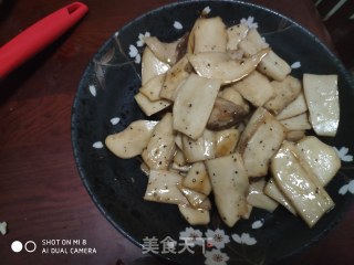 Low-fat and Less Fried Eryngii Mushrooms recipe