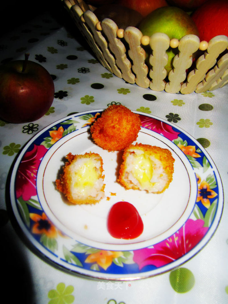 Cheese Heart Shrimp Ball recipe