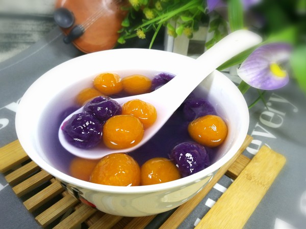 Two-color Taro Balls recipe