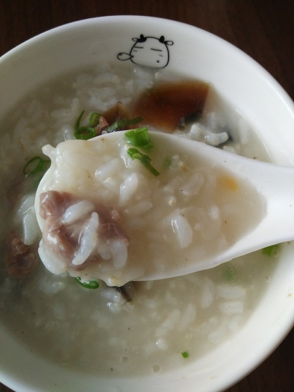 Congee with Preserved Egg and Lean Meat recipe