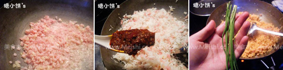 Garlic and Red Oil Fried Rice recipe