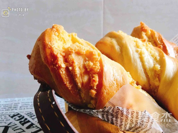 Golden Tempting Coconut Twisted Loaf recipe