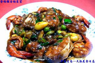 "golden Hook Ginkgo Fishing for Eastern Shark" Family Banquet Braised Seafood Dishes recipe