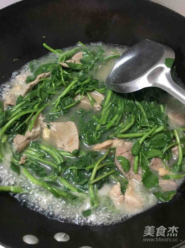 Watercress Pork Liver and Lean Pork Soup recipe