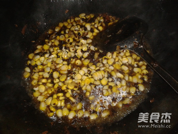 Fried Corn with Sprouts recipe