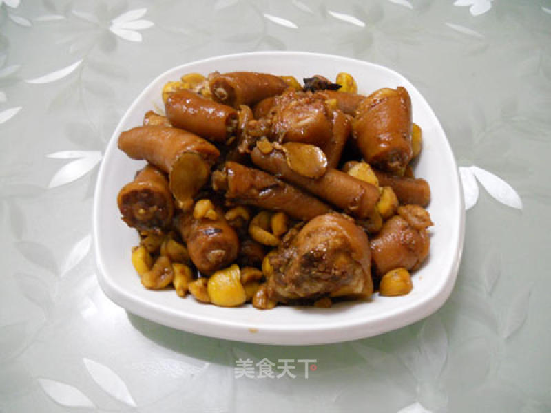 Braised Pork Tail with Chestnuts recipe