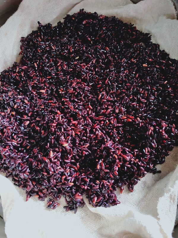 Lazy Version of Purple Rice and Purple Sweet Potato Bread recipe