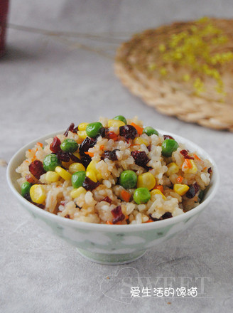 Cranberry Mixed Vegetable Fried Rice recipe