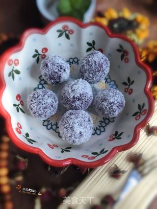 Coconut Purple Sweet Potato Balls recipe