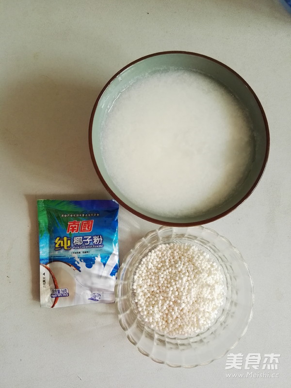 Rice Paste with Coconut Sago recipe