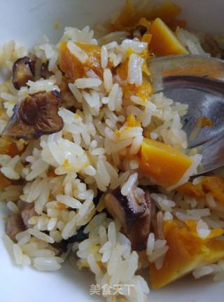 Steamed Pumpkin Rice recipe