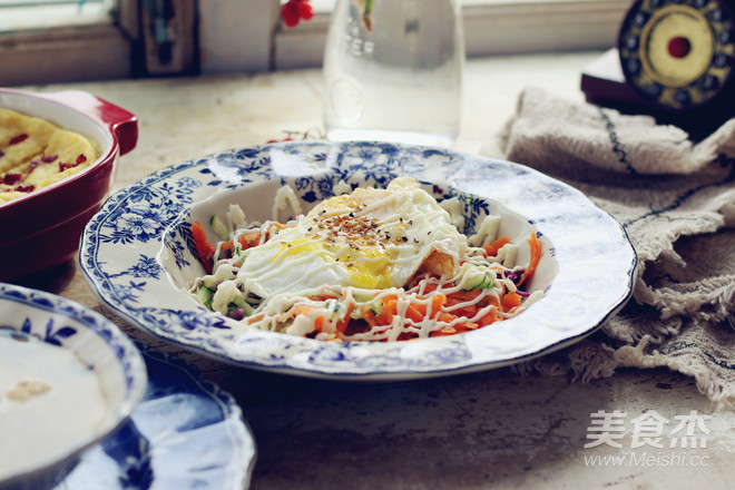 Hot and Sour Meatball Soup with Vegetable Salad recipe