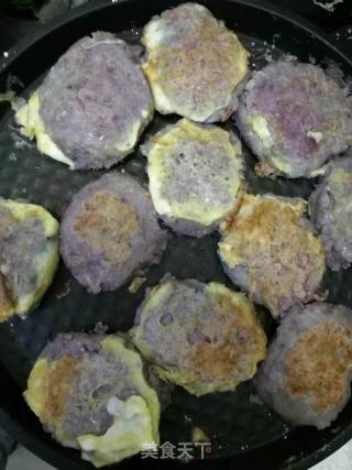 Yam Purple Potato Rice Cake recipe