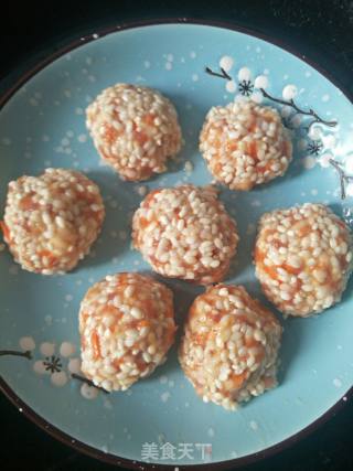 Steamed Carrot Balls recipe