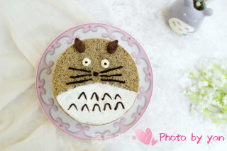 #四session Baking Contest and is Love to Eat Festival# My Neighbor Totoro Black Sesame Chiffon Cake recipe