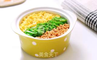 Japanese Style Three-color Minced Chicken Rice (三色そぼろ丼) recipe