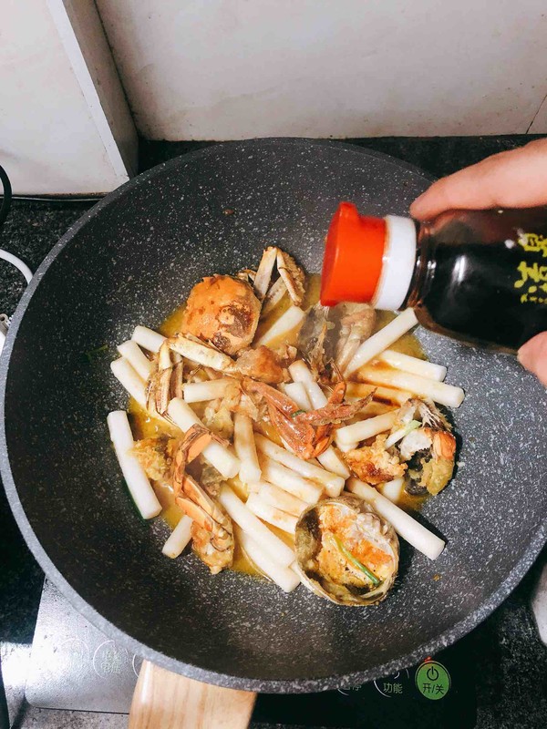 Crab Fried Rice Cake recipe