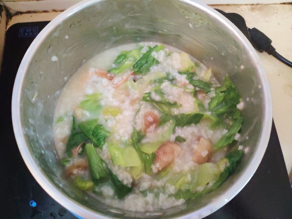 Seafood Lettuce Congee recipe