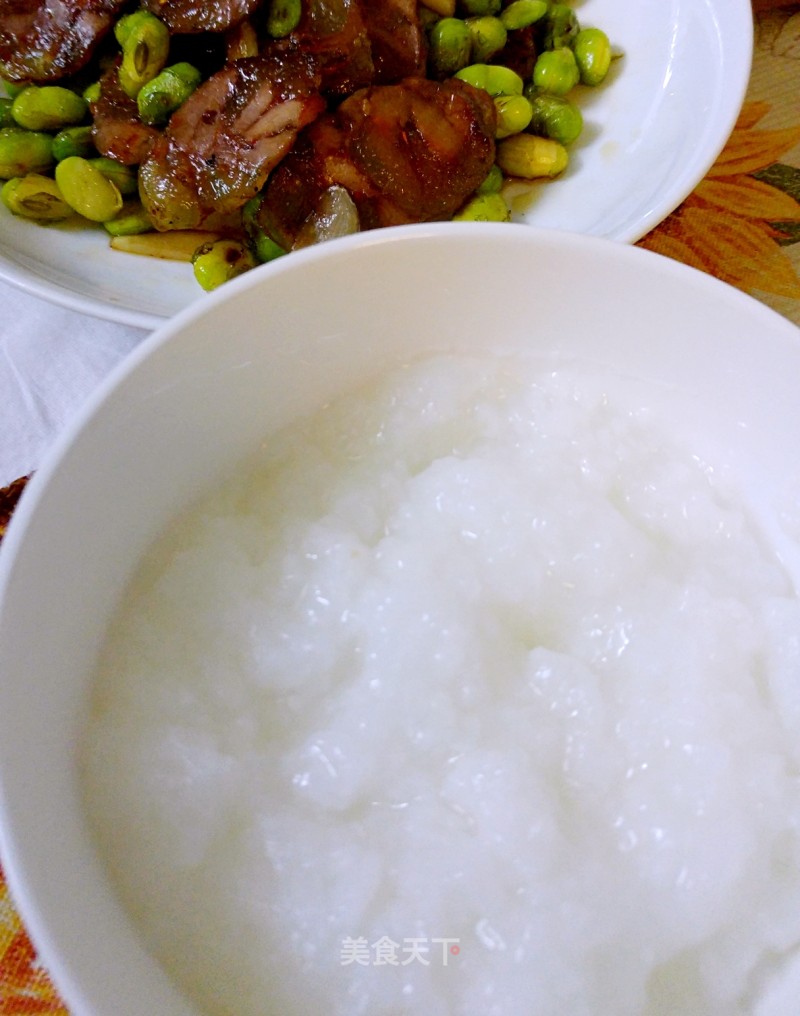 When White Porridge Meets Side Dishes... recipe