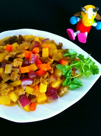 Stewed Potatoes with Curry Meat recipe